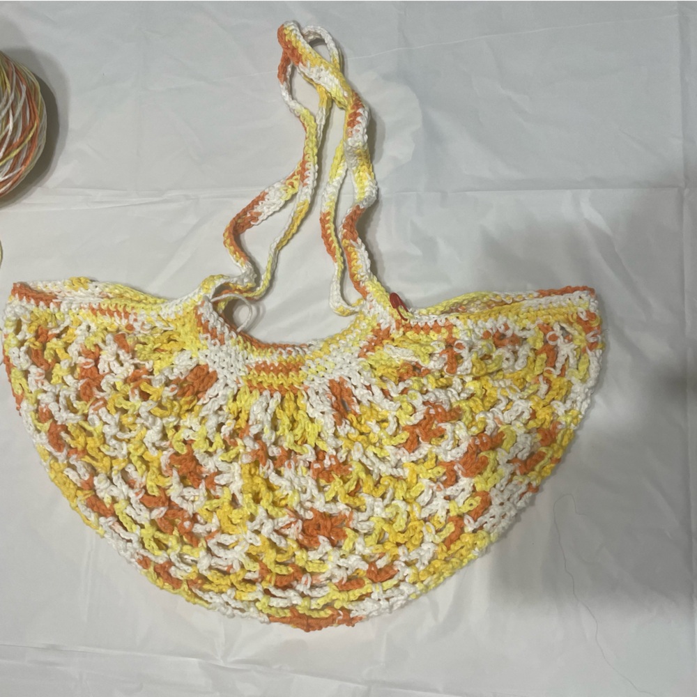Crocheted Dreamcicle Mesh Variety Bag